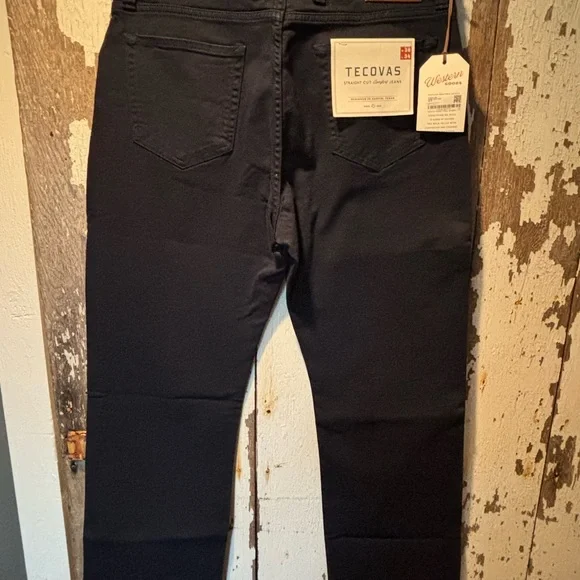 Tecovas Men's Navy Straight Jeans 36x34 - Picture 4 of 4